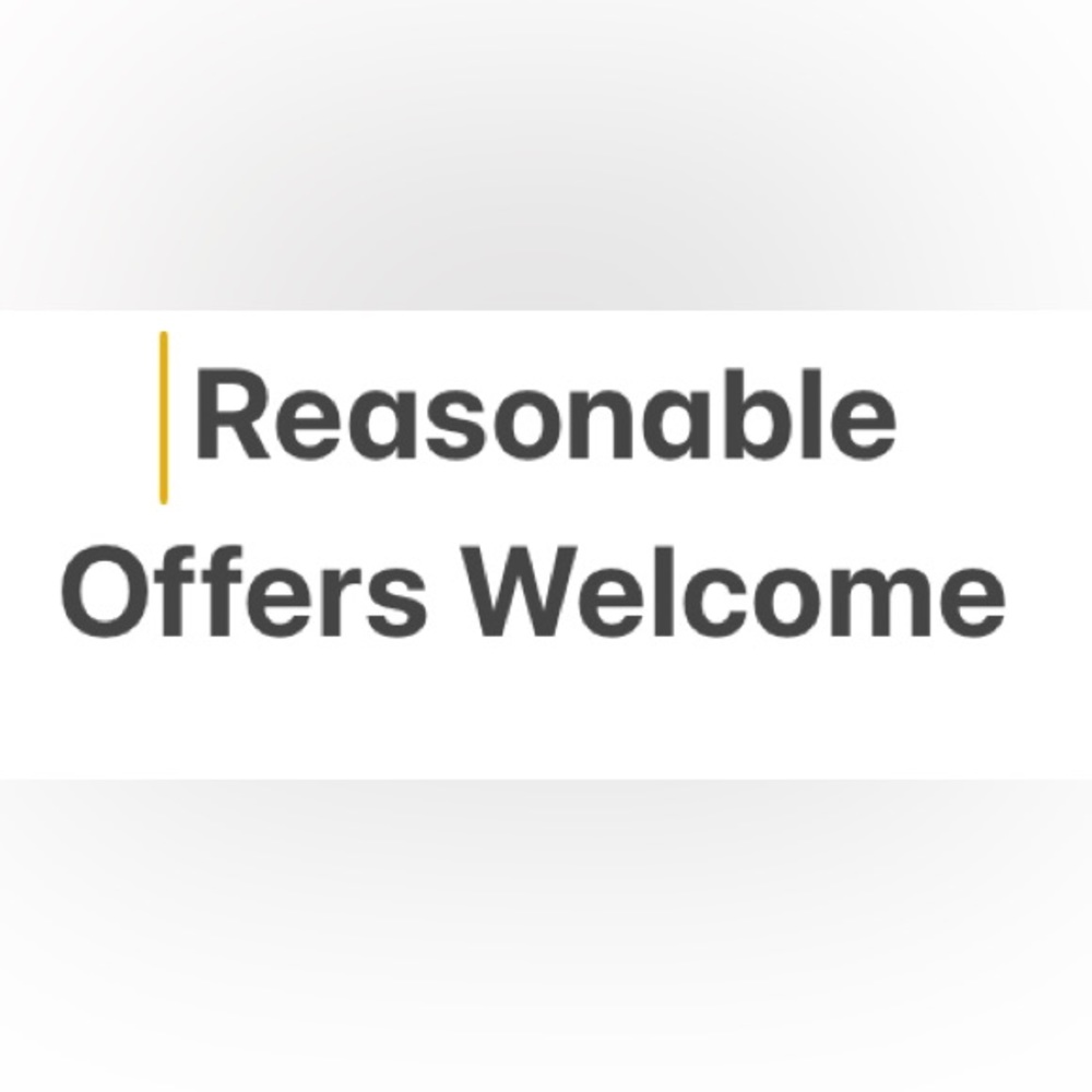 Reasonable offers welcome!!!